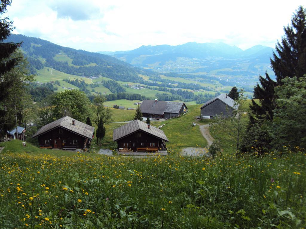 Ferienwohnungen Im Blockhaus Metzler Schwarzenberg im Bregenzerwald Bagian luar foto