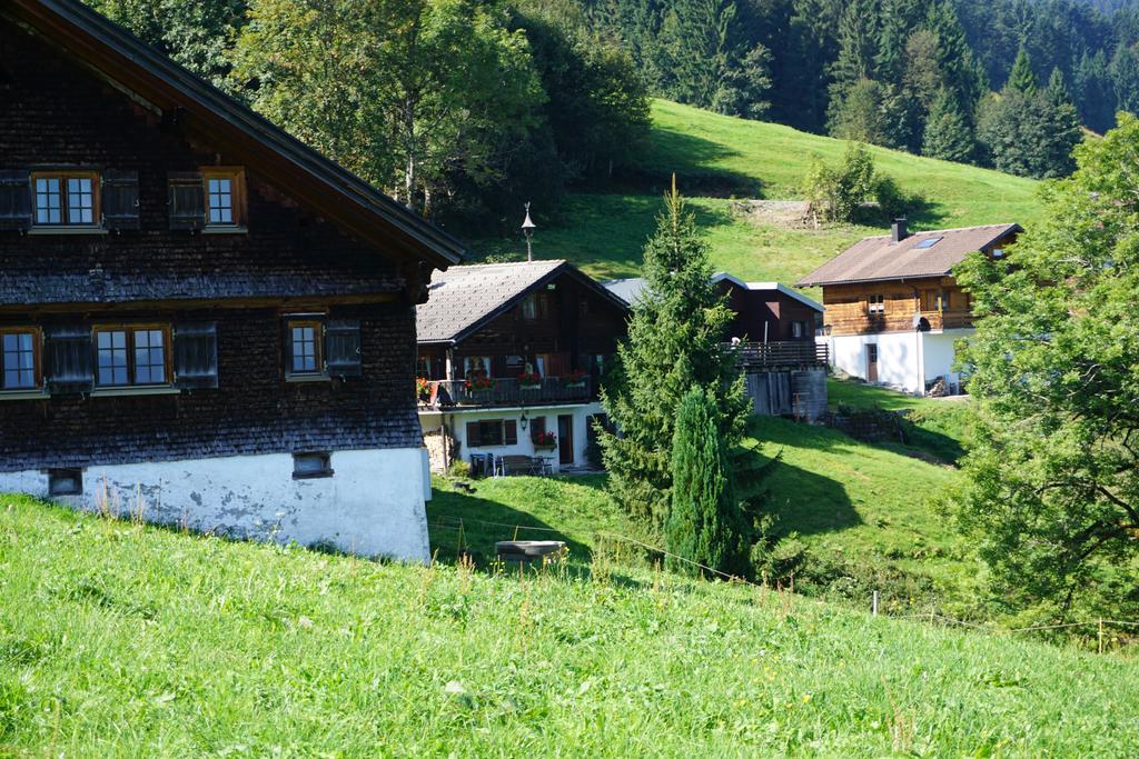 Ferienwohnungen Im Blockhaus Metzler Schwarzenberg im Bregenzerwald Bagian luar foto