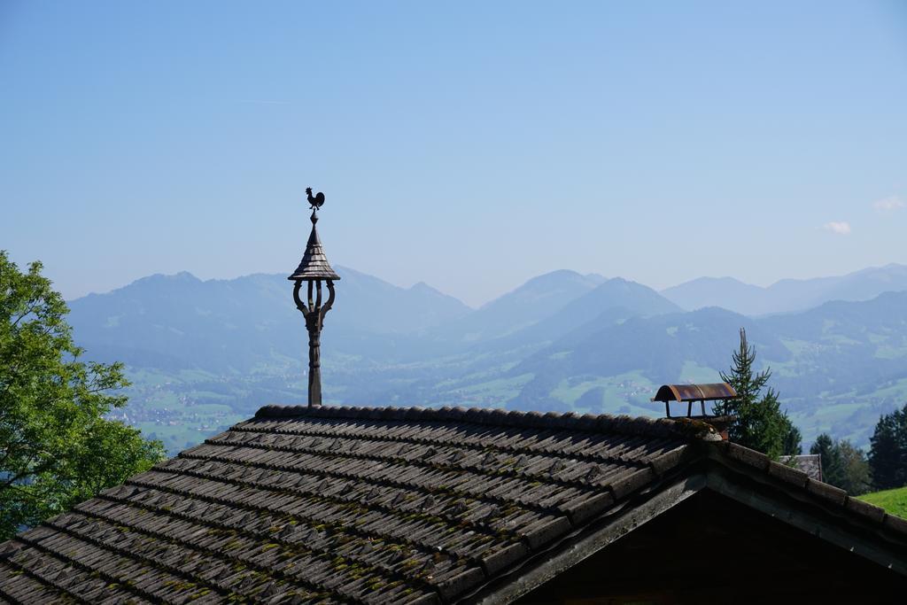 Ferienwohnungen Im Blockhaus Metzler Schwarzenberg im Bregenzerwald Bagian luar foto